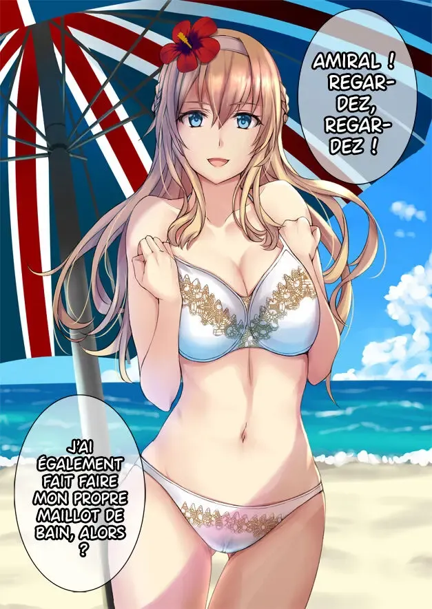 Warspite-sama and beach!